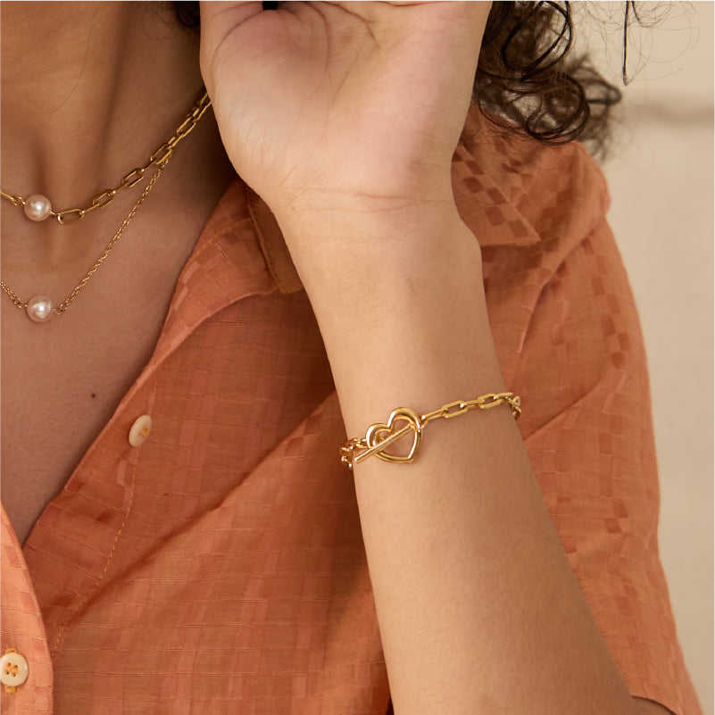 Aurora | Heartfiel Crystal Pearl Bracelet