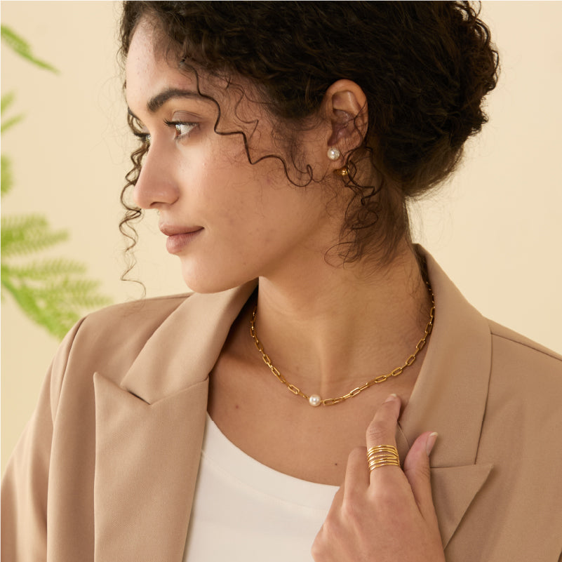 Aurora | Heartfiel Crystal Pearl Neckalce