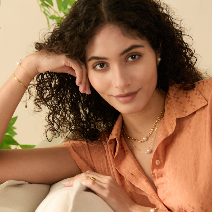 Aurora | Heartfiel Crystal Pearl Neckalce