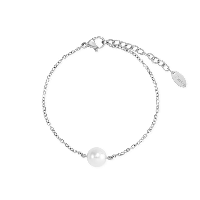 Aurora ｜ Be Yourself Crystal Pearl Bracelet (Sliver)
