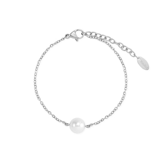 Aurora ｜ Be Yourself Crystal Pearl Bracelet (Sliver)