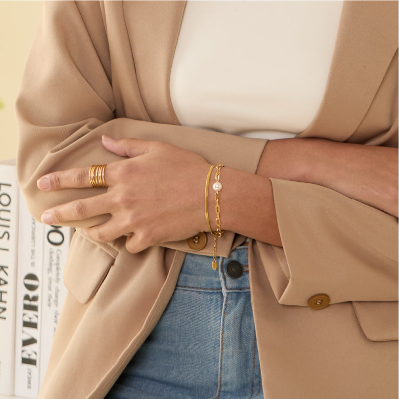 Aurora ｜ Heartfiel Crystal Pearl Bracelet