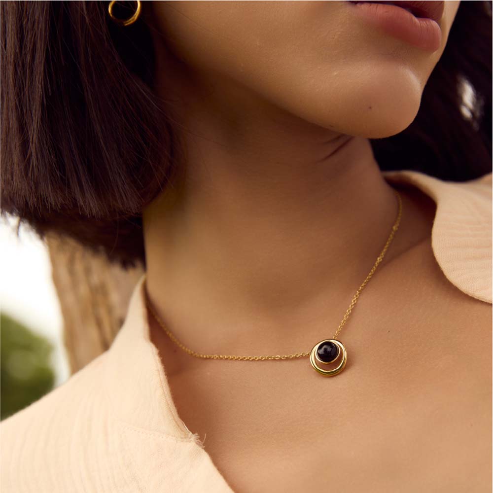 Cosmos ｜ Obsidien Necklace