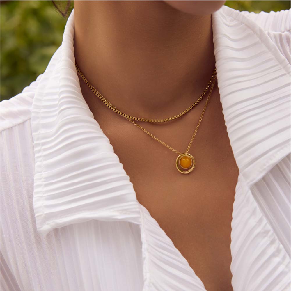 Cosmos ｜ Citrine Necklace